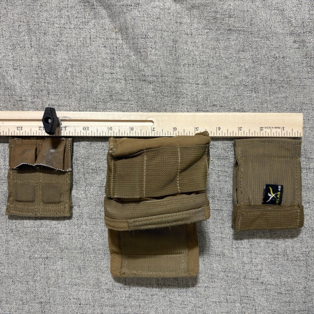 ATLAS 46 Tool Vest 5 Piece One Size Molle System Brown Adjustable Tactical - Picture 11 of 16